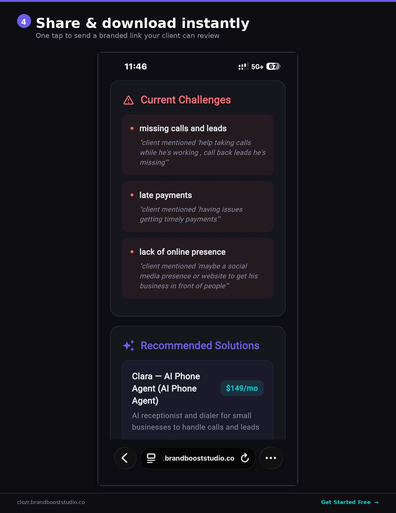 Share and download instantly